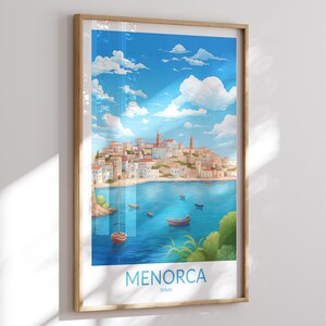 Menorca Print No 7, Menorca Poster, Menorca Wandkunst, Menorca Kunstdruck, Menorca Kunstwerk, Menorca Reisegeschenk, Spanien, Balearen