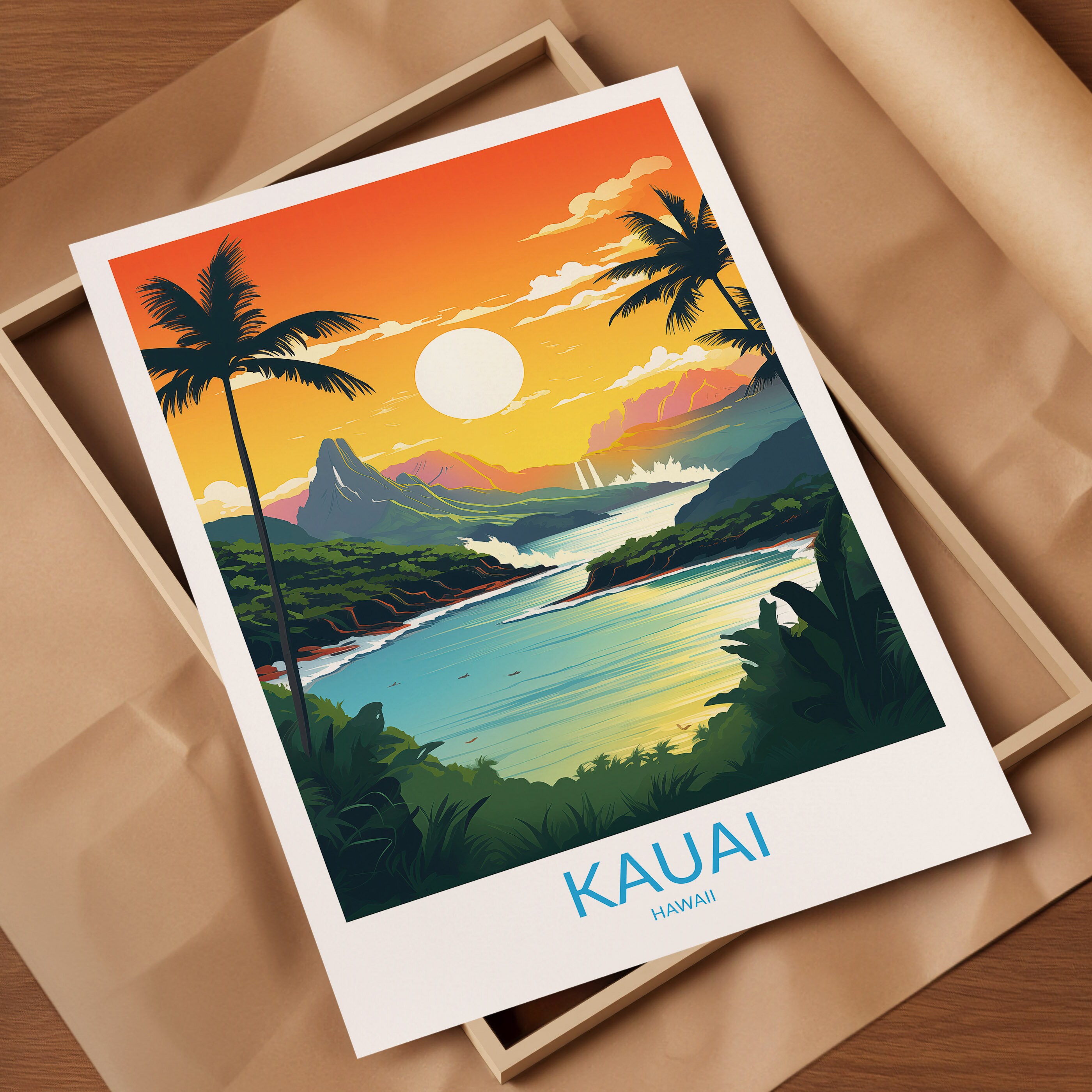Kauai Print No 2, Kauai Poster, Kauai Wall Art, Kauai Art Print, Kauai ...