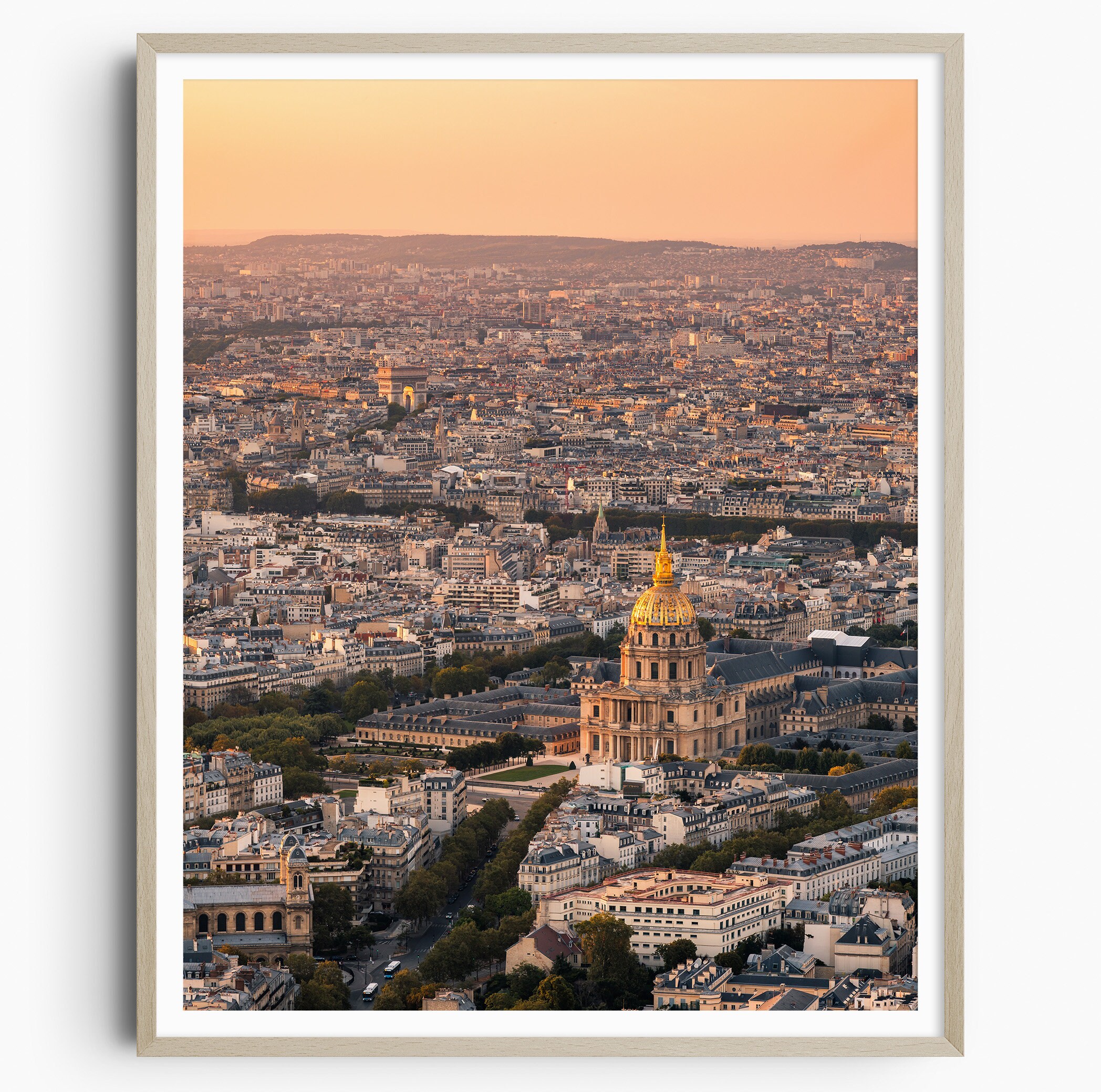 Paris Sunset Print, Arc de Triomphe Wall Art, France, Parisian Poster, Paris Decor, Paris Gift, Travel Gift, Travel Poster, Europe Photo