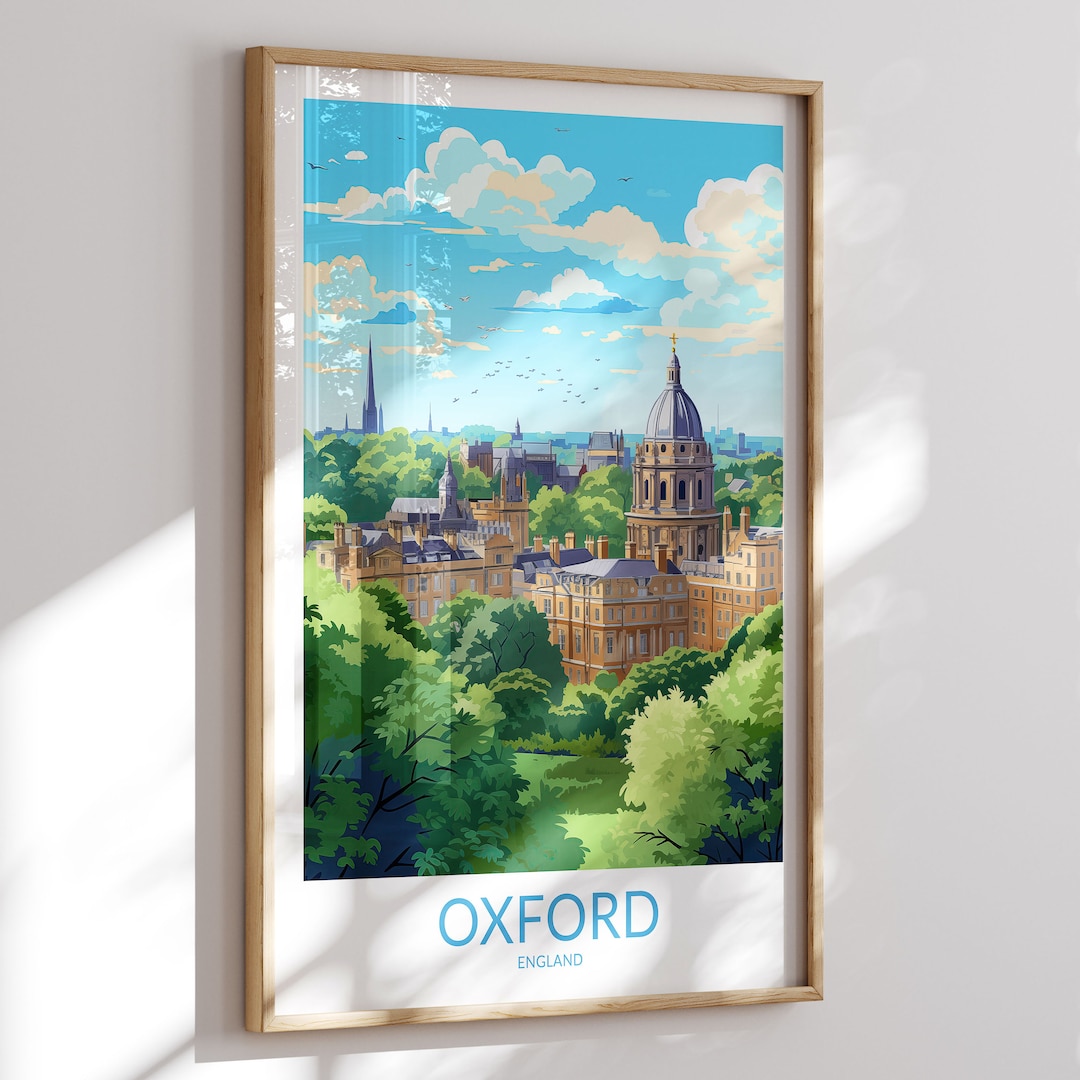 Oxford Print No 2, Oxford Poster, Oxford Wall Art, Oxford Art Print