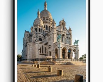 Paris Travel Print, Sacre-Coeur, Paris Poster, Montmartre Print, Original Art Print, Paris Wall Art, Paris Photo, Wall Decor, France