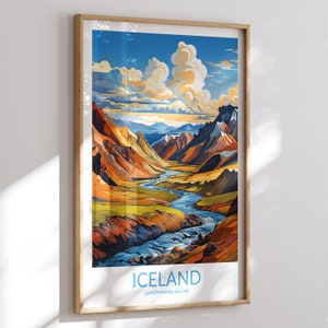 Islande Print No 2, Landmannalaugar, Islande Poster, Islande Wall Art, Islande Art Print, Islande Artwork, Islande Travel Gift, Nordic