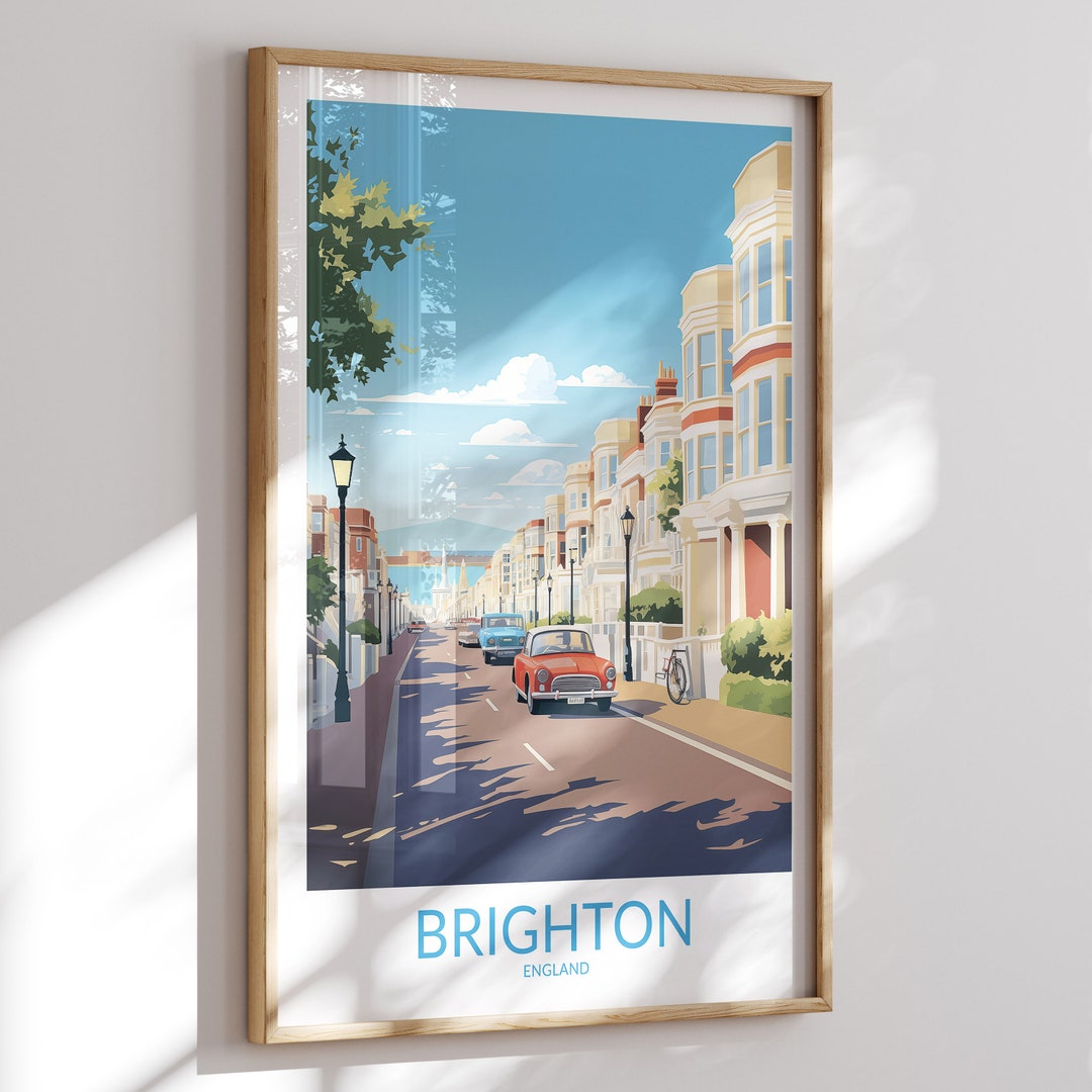 Brighton Print No 2, Brighton Poster, Brighton Wall Art, Brighton Art Print, Brighton Artwork