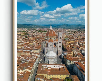 Florence Print, Florence Wall Art, Florence Poster, Florence Photo, Florence Poster Print, Florence Wall Decor, Italy, Aerial Photography