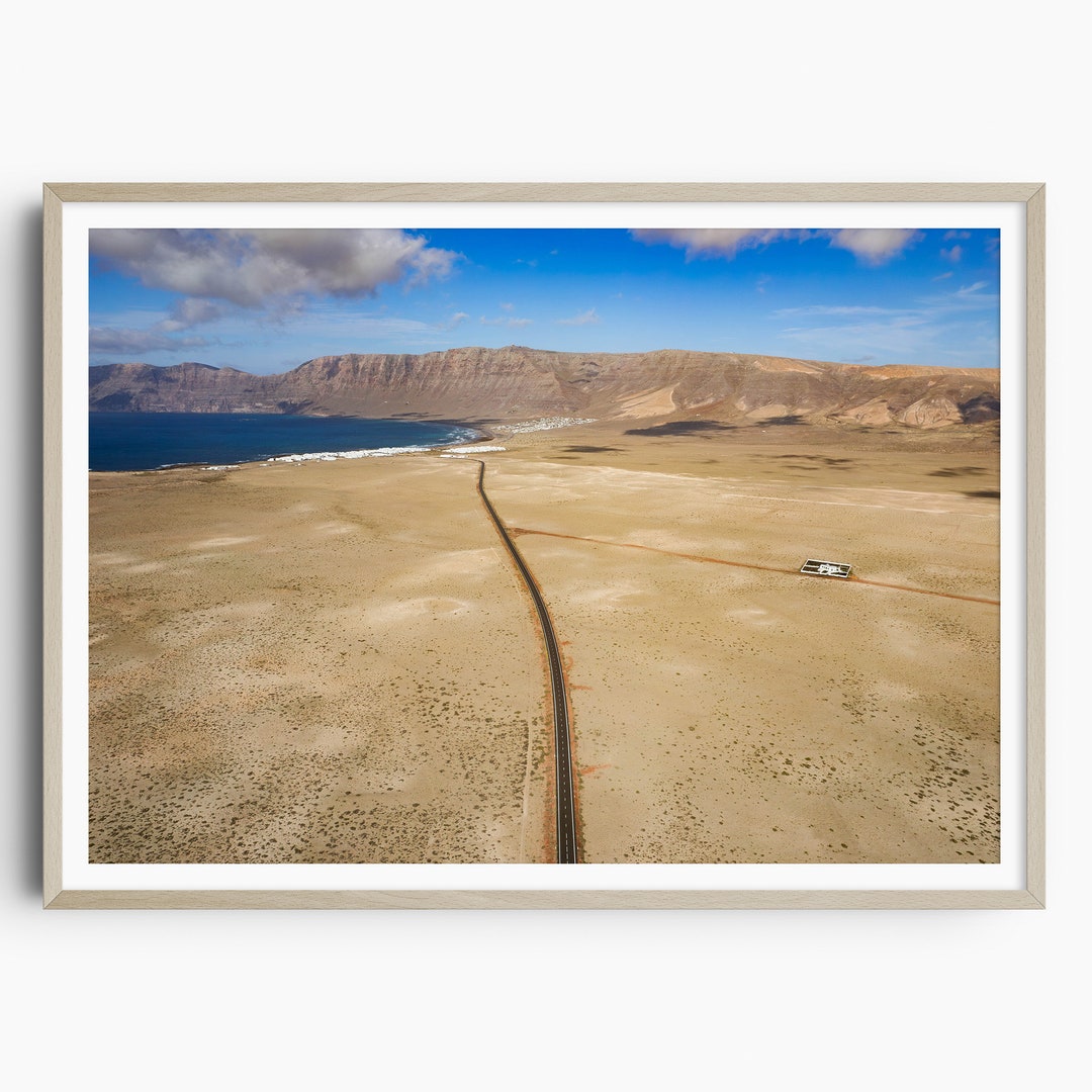 Lanzarote Famara Print, Canary Islands Print, Lanzarote Travel Poster ...