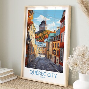 Quebec City Print No 6, Quebec City Poster, Home Decor, Quebec City Artwork, Traveler Gift, Canada, Quebec City Wall Art, Art