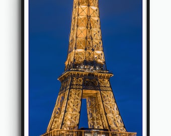 Vraie photo, impression de la tour Eiffel de Paris, art mural Paris, affiche de Paris, photo de Paris, impression d'affiche de Paris, décoration murale de Paris, impression d'affiche de France