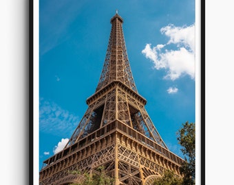 Eiffel Tower, Paris Travel Print, Paris Poster, Eiffel Tower Print, Original Art Print, Paris Wall Art, Paris Photo, Wall Decor, France