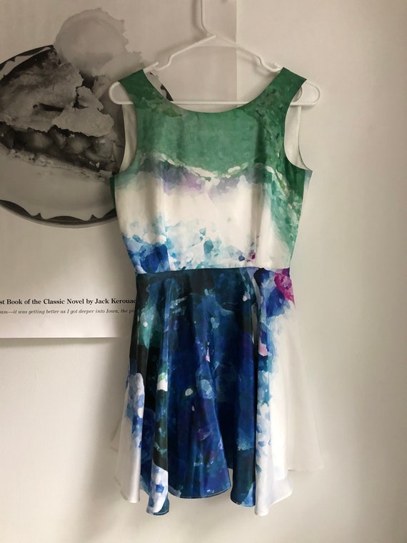 Watercolor Silk Dress