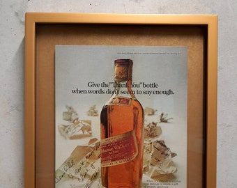 レトロスポーツゴルフポスター - ジョニーウォーカー - ヴィンテージ