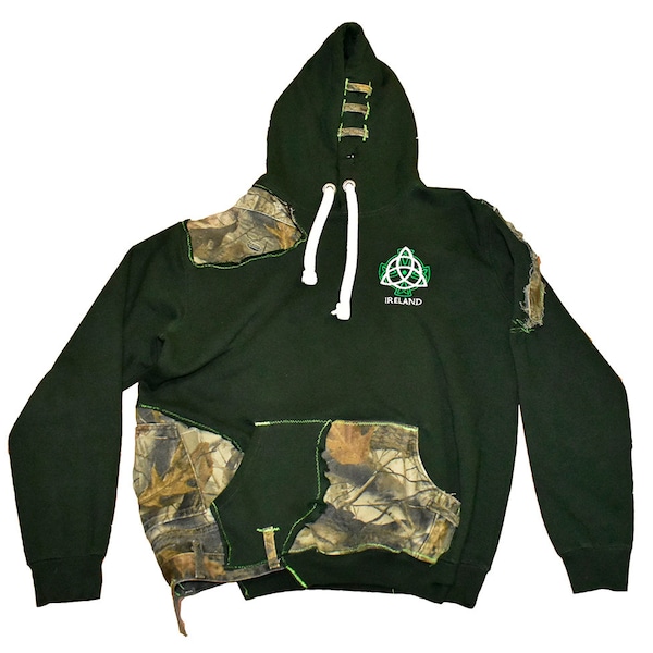 Reconstructed Ireland X Realtree Camo Patchwork Hoodie