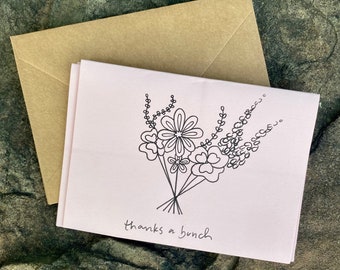 Set of 4 Thank You Cards