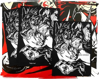 King Guro: Werewolf Patch | Screen Printed Patches | Hand Sew Fabric Patches