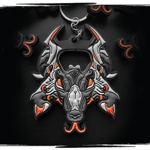 King Guro: Baphomet Goat Bottle Opener Keychain