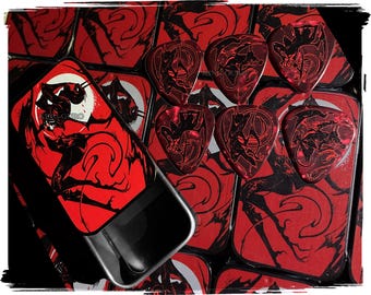King Guro: Devil Demon Guitar Pick Tin | Includes 6 Heavy Picks