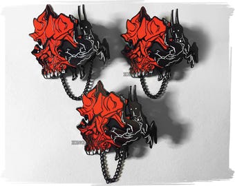 King Guro: Red Skull Hard Enamel Pin