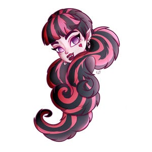 Adesivo Monster High/adesivo Draculaura