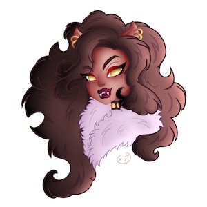 Autocollant Monster High/Autocollant Clawdeen Wolf