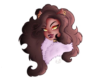Monster high sticker/Clawdeen Wolf sticker