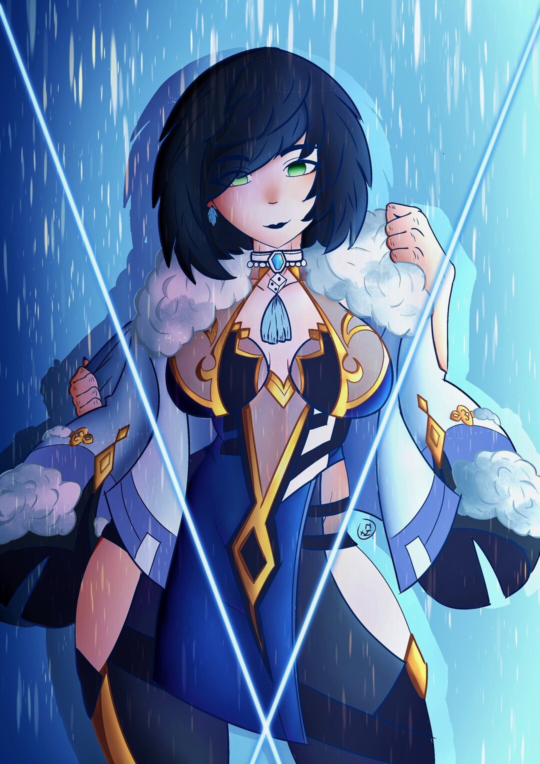 NSFW Anime of Yelan From Genshin Impact Lylue - Etsy