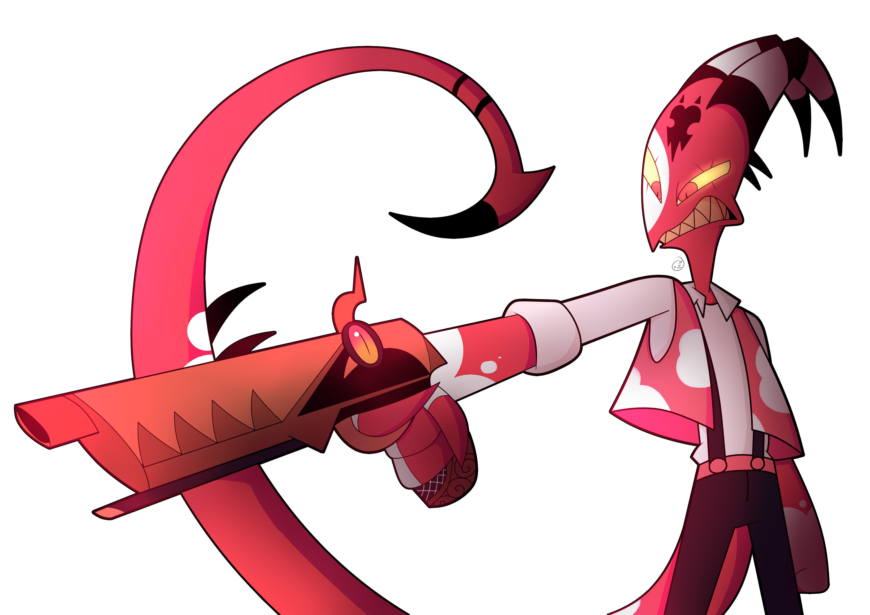 Helluva Boss sticker/Blitzo The Harvest Moon Festival sticker