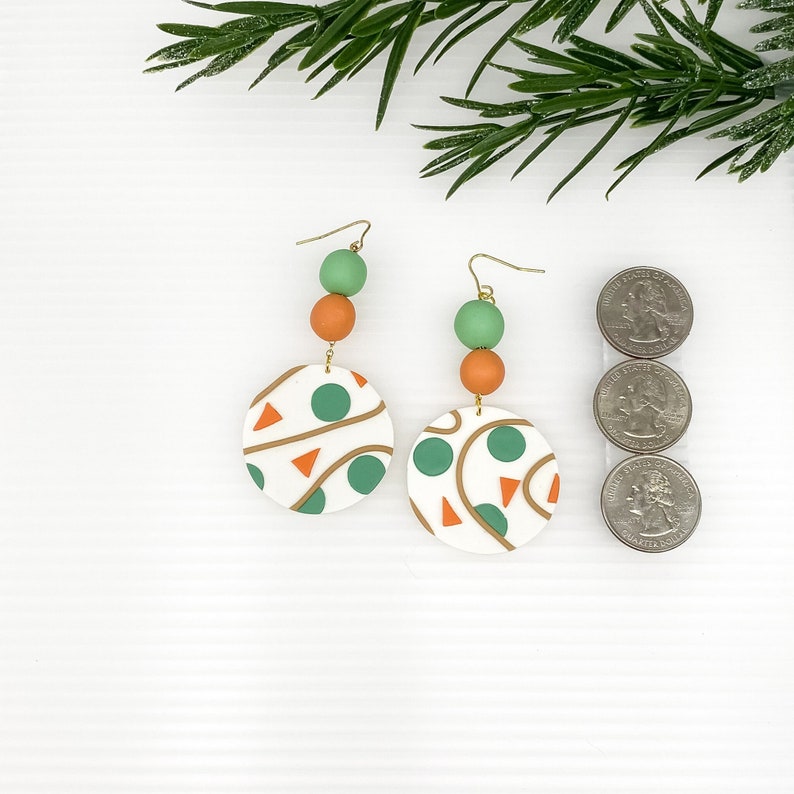 Mothers day gift for daughter Terrazzo Earrings Dangle Boho Earring Best sellers birthday gift for her Trendy Jewelry Bohemian Jewelry