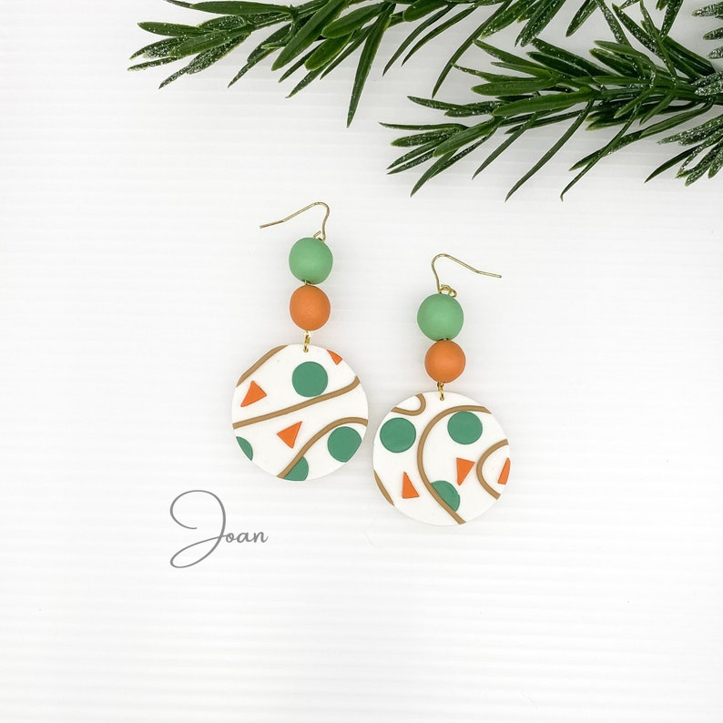 Mothers day gift for daughter Terrazzo Earrings Dangle Boho Earring Best sellers birthday gift for her Trendy Jewelry Bohemian Jewelry