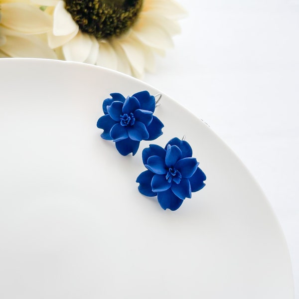 Ai Indigo Velvet Earrings