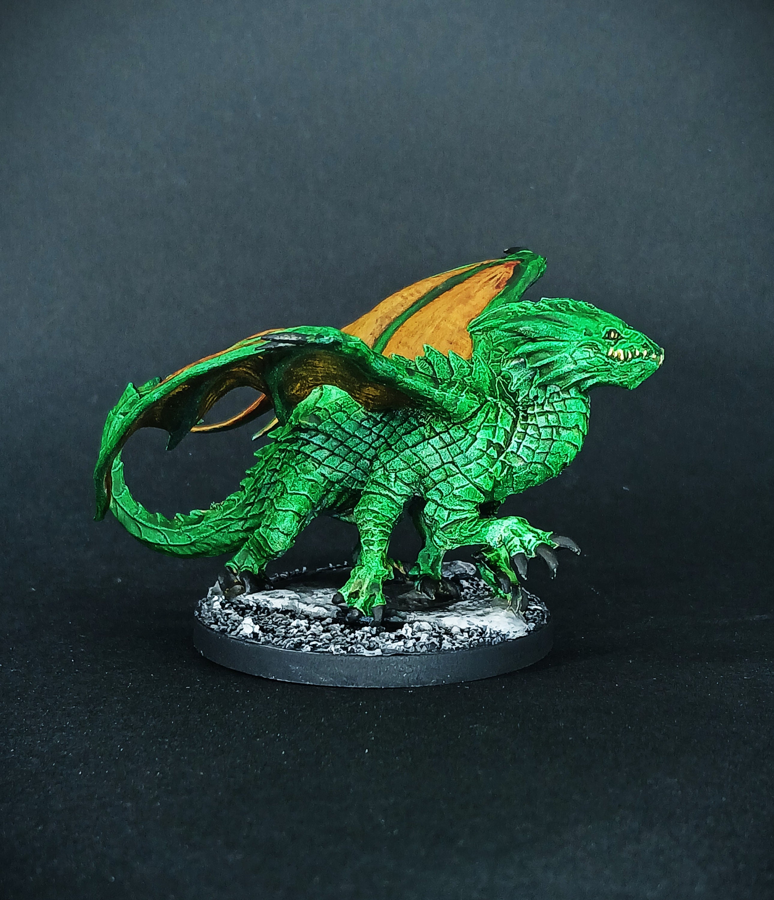Reaper Miniatures Bones Dracolisk (Dragon-Kin) Painted