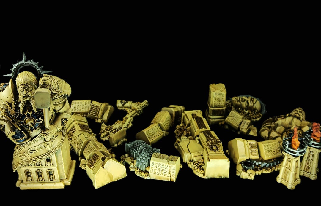 Warhammer Age of Sigmar Timeworn Ruins (13-piece Miniature Terrain