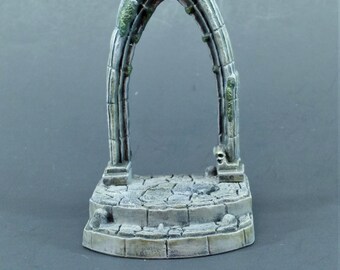 Reaper Bones Miniatures Graveyard Entryway Gate Archway Painted