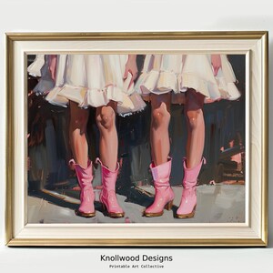 Western Cowgirl Art Print |  Chic Pink Cowgirl | Cowgirl Pink Artwork |Pink Retro Vibes | Digital Download | Various Sizes Available