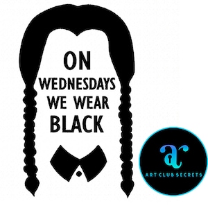 On Wednesday we wear black Embroidery, Halloween Embroidery, Haunted Embroidery, Gothic Embroidery, Machine Embroidery, Instant Download