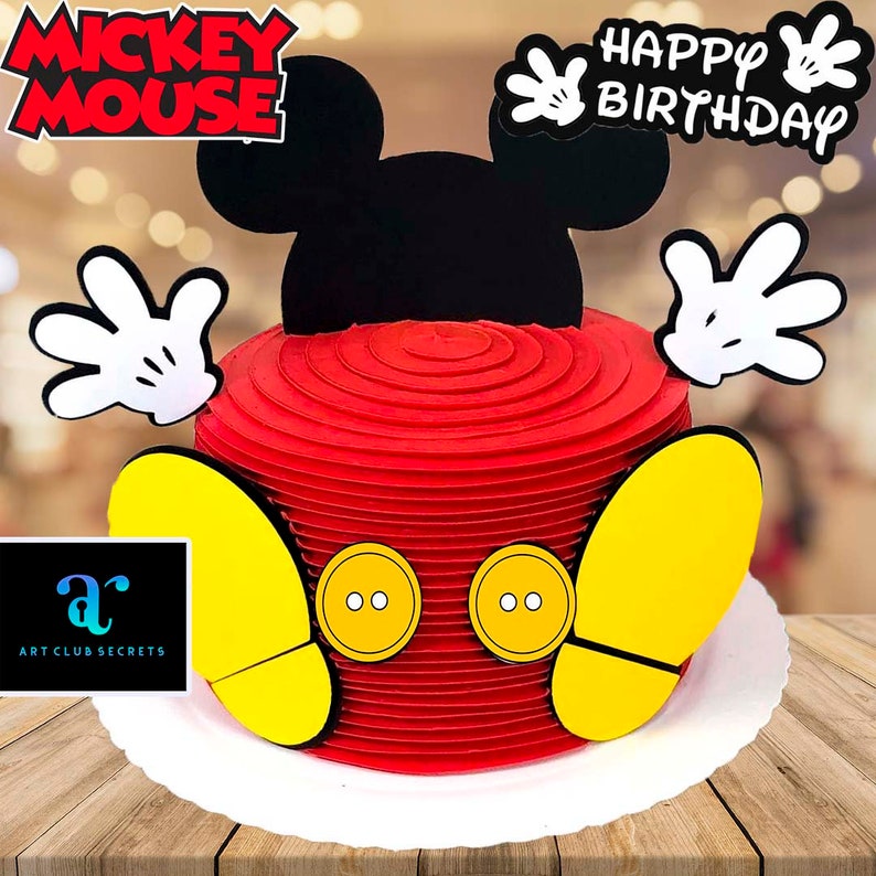 Mickey Mouse Cake Topper Printable - Printable World Holiday