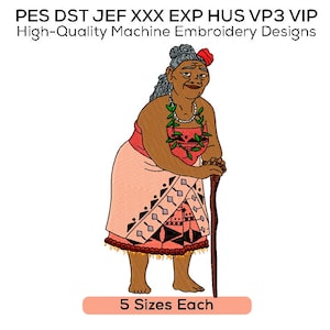 Tala Embroidery Design | Digital Machine Embroidery File | Wise Grandmother Pattern