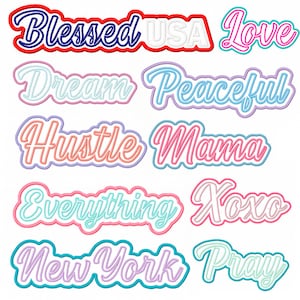 Custom Double Appliqué Embroidery Designs for Embroidery Machines - Personalized & Unique, Machine Embroidery Design, All Formats