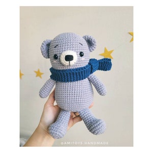 Penny The Little Bear|Cute Gift For Baby|Crochet Bear|Amigurumi Bear|Stuffed Bear|Plushie Toys|Christmas Gift, Newborn Gift|Baby Shower Gift