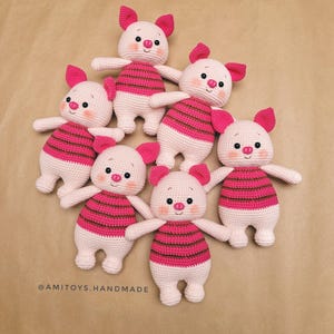 Piglet Amigurumi: Handmade Crochet Pig, Winnie the Pooh Friend