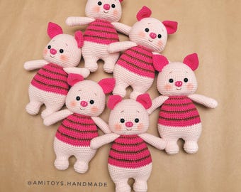 Piglet Amigurumi: Handmade Crochet Pig, Winnie the Pooh Friend