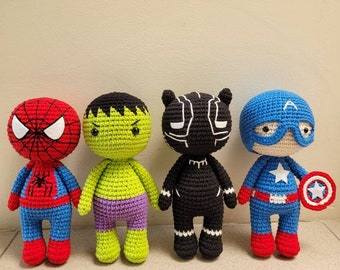 Handmade Dolls Crochet, Super Heroes Crochet, Marvel Dolls Crochet, Marvel Gift