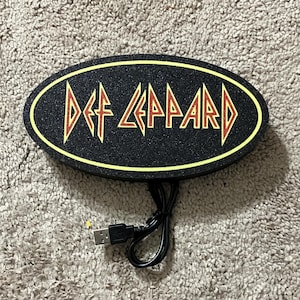 Custom 3D Printed Def Leppard Light Box!!