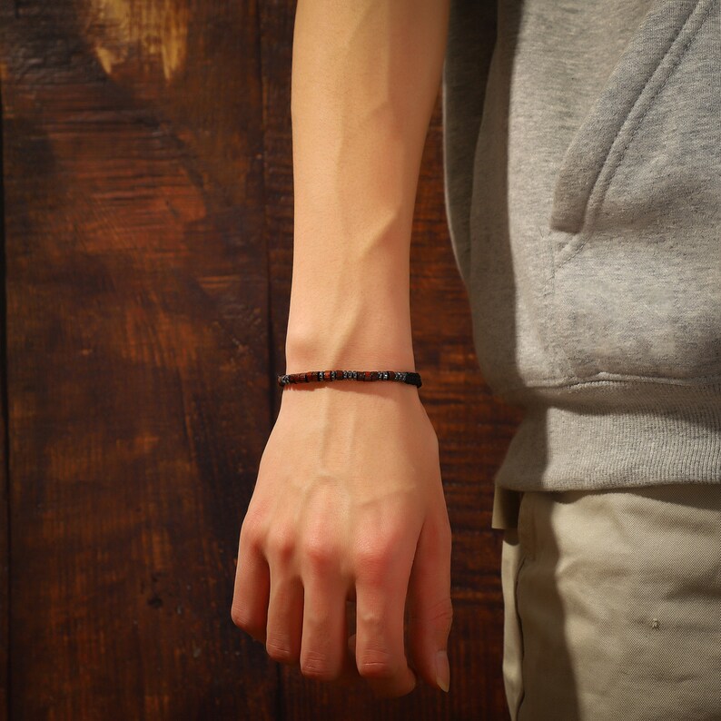 To My Grandson I Love You Morse Code Bracelet Grandson image 3