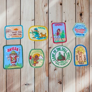 Hiking Outdoors Vintage Girl Scout Patches