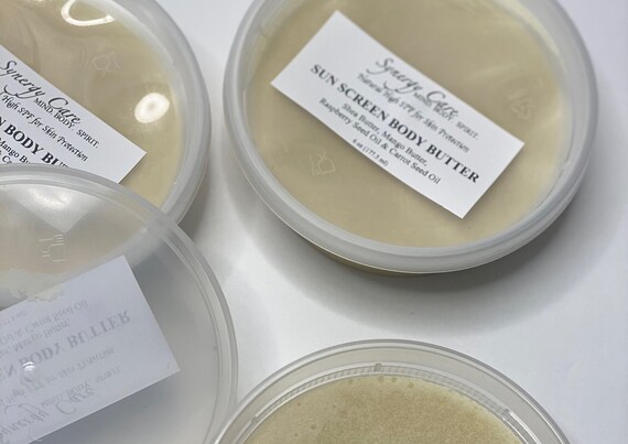 Body Butter Natuurlijke Zonnebrandcreme Met Shea Boter Mango Etsy