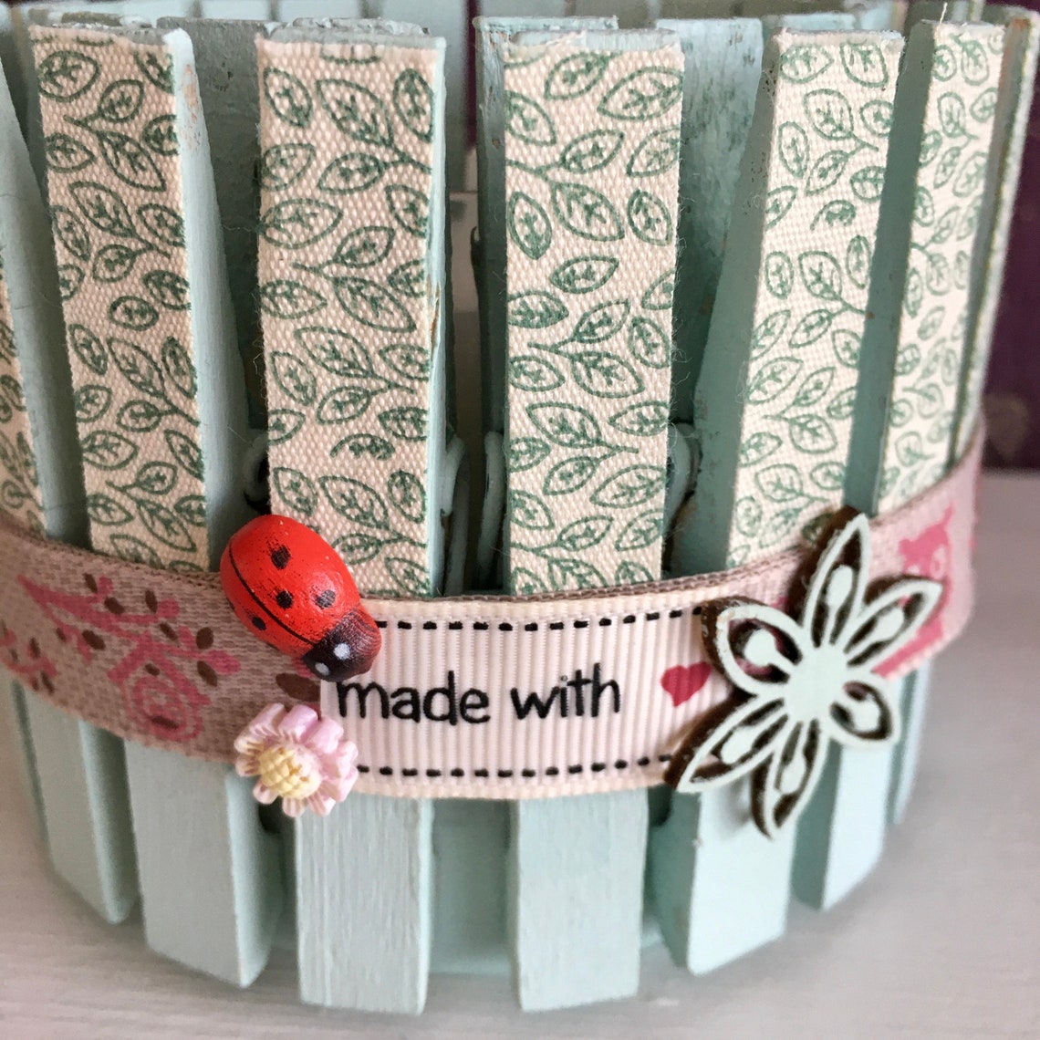 Hecho a mano Decoupaged Woodland temática vela soporte votivo | Etsy