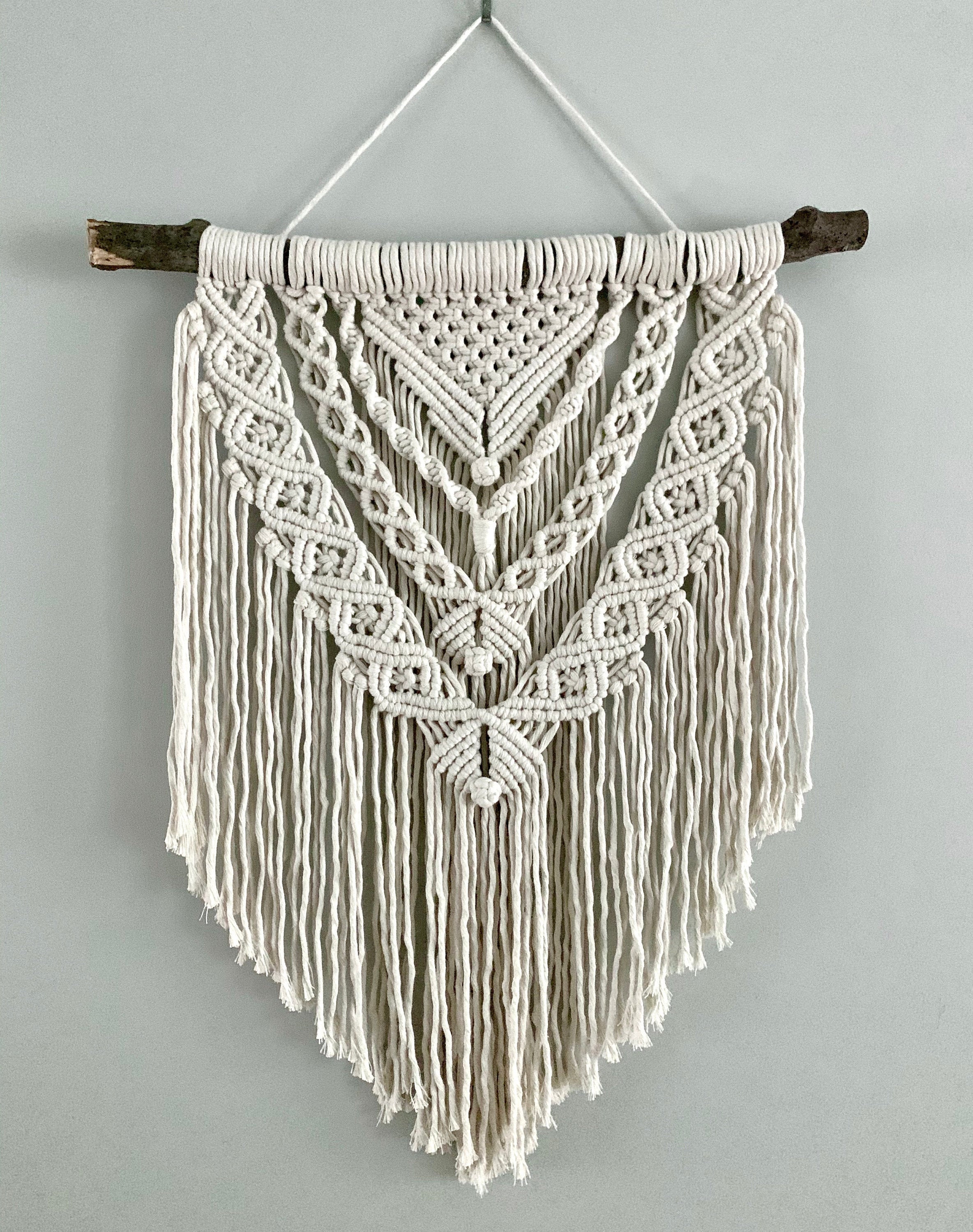 Medium Layered Macrame Wall Hanging Etsy
