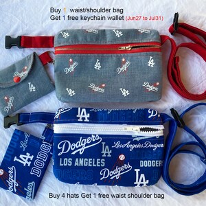 Dodgers Stadium Bag With Custom Patch Choose From Blue Round