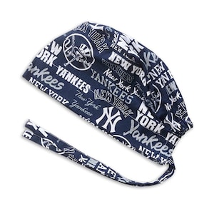 NY Yankees Scrub Cap, Arbetsmössa i bomull, Tillverkad i USA