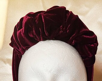 Vintage headband Retro 1940s Wrap Turban Headband Pinup hair wrap
