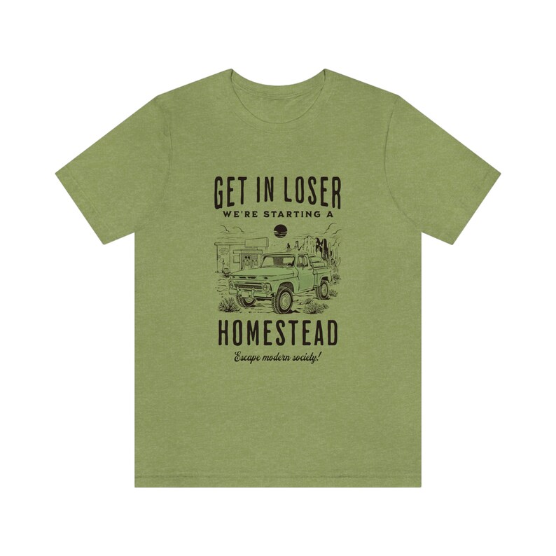 Homestead Shirt Living off grid Shirt Funny Homesteading Shirt Farming Shirt Conservative Shirt Homemaker Shirt Backyard Homestead Shirt image 3
